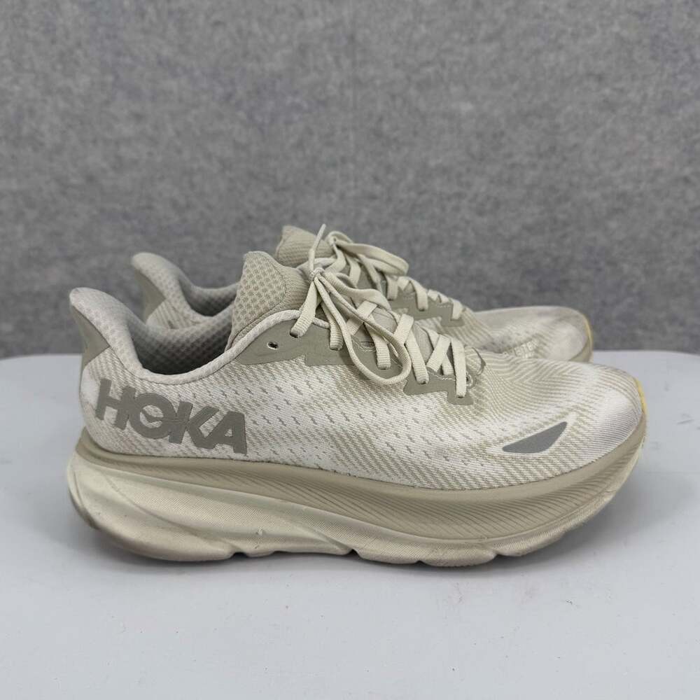 Hoka Men's Oyster Mushroom Clifton 9 GTX Running Shoes Size 8